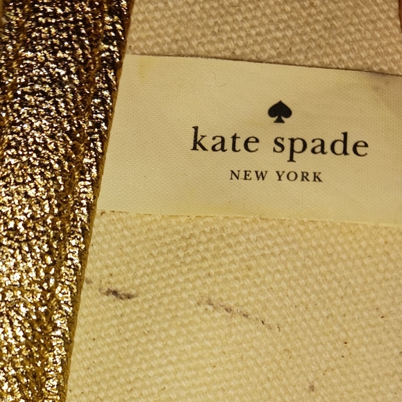 Kate Spade Gold Capri Espadrille Maise Mixedmedia Satchel - Picture 15 of 16